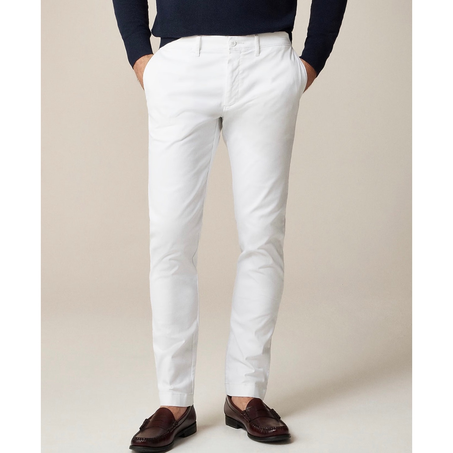 J. Crew 484 Slim-Fit Stretch Chino Pant In White Size 35/32